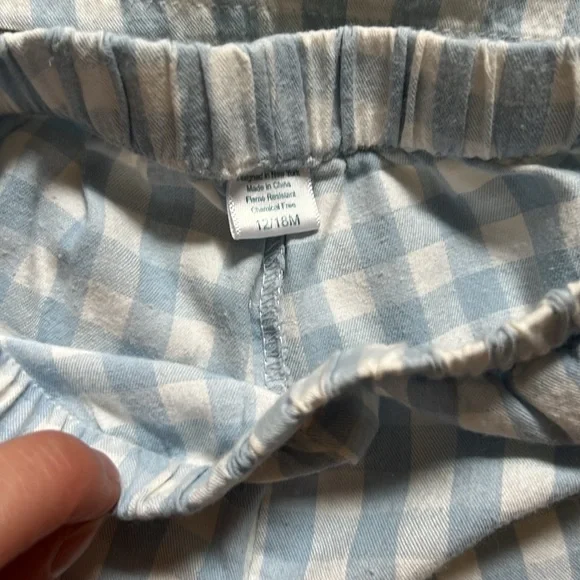 Petite Plume Short Gingham Pajamas - Picture 3 of 3
